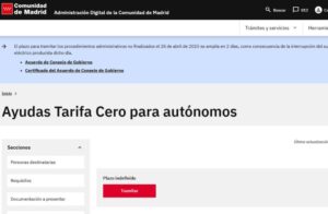 zero quota for self-employed in Spain